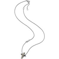 Collier Breil Femme Charming Cros in Acier Cristallo TJ1466